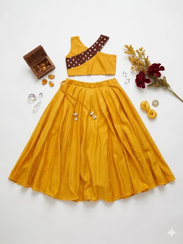 Yellow_Traditional_Lehenga_Choli_Set_for_Girls