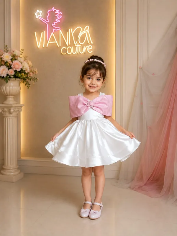 White_Satin_Bow_Party_Dress_for_Girls