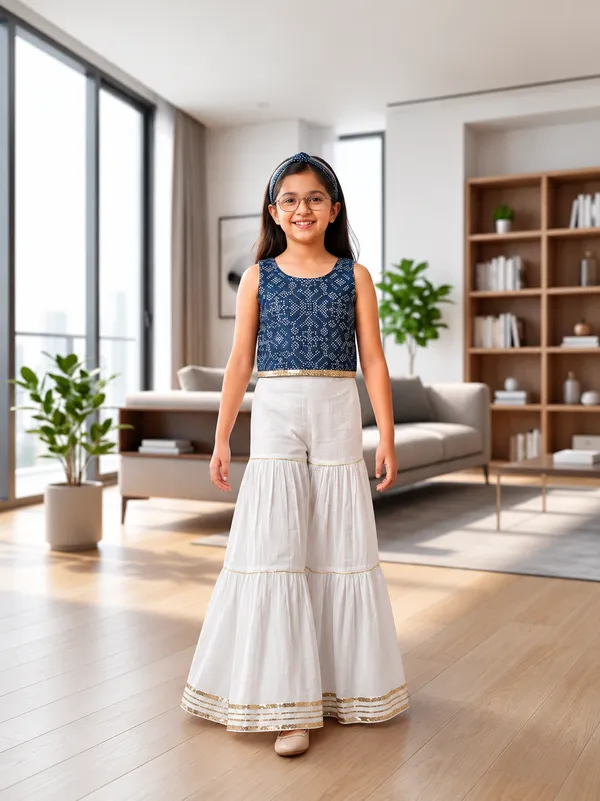Navy_Blue_Printed_Crop_Top_And_White_Sharara_Set_for_Girls