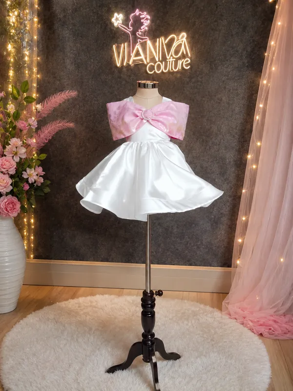 White_Satin_Bow_Party_Dress_for_Girls
