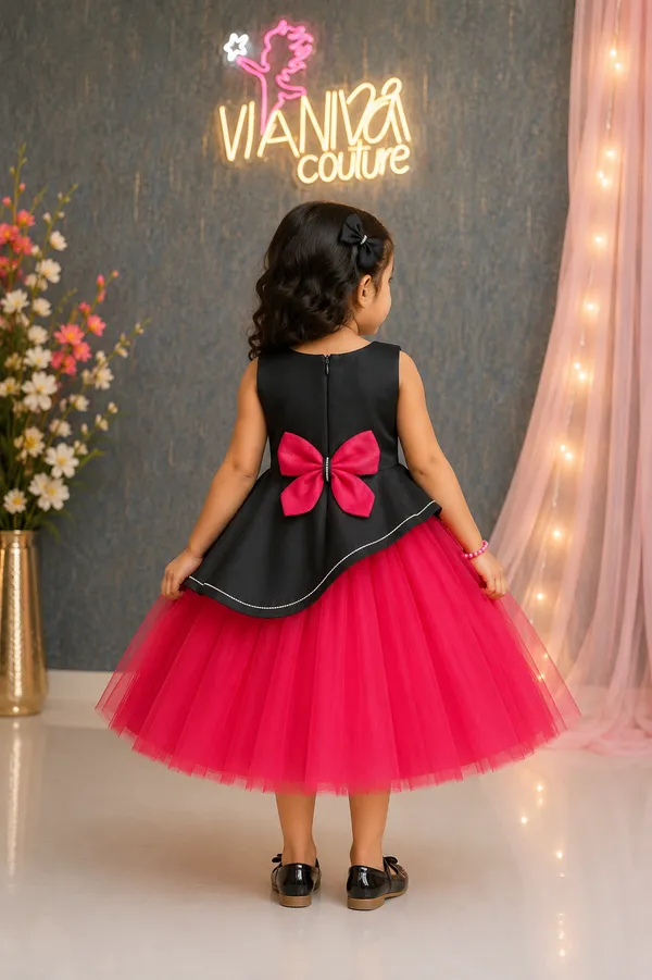 Black_And_Pink_Tulle_Party_Dress_for_Girls