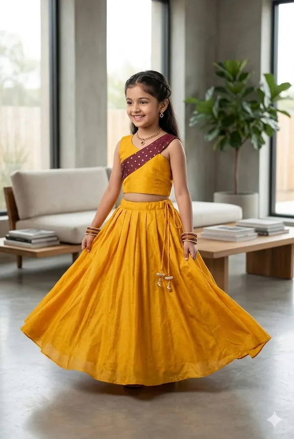 Yellow_Traditional_Lehenga_Choli_Set_for_Girls