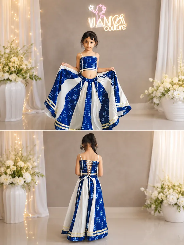 Blue_Embellished_Lehenga_Choli_Set_for_Girls
