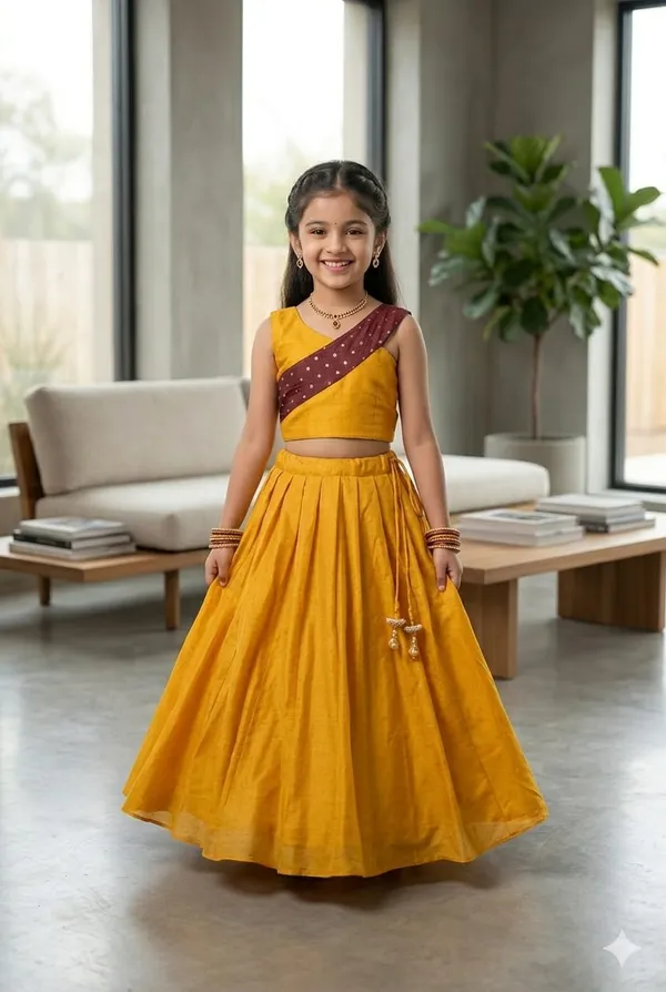 Yellow_Traditional_Lehenga_Choli_Set_for_Girls