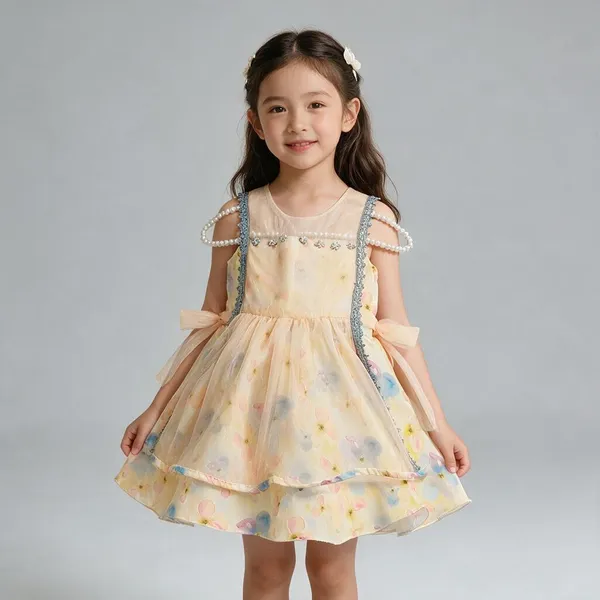 Yellow_Cotton_Frock_For_Girls