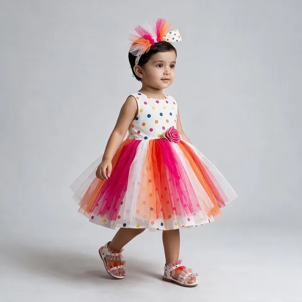 Multicolour_Cotton_Tulle_Fit-And-Flare_Dress_For_Girls