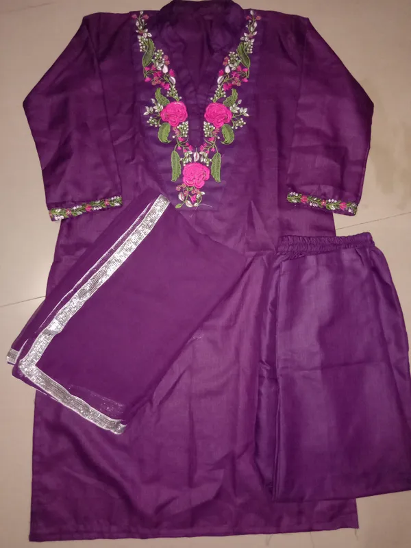Purple_Embroidered_Kurta_Palazzo_Set_For_Women