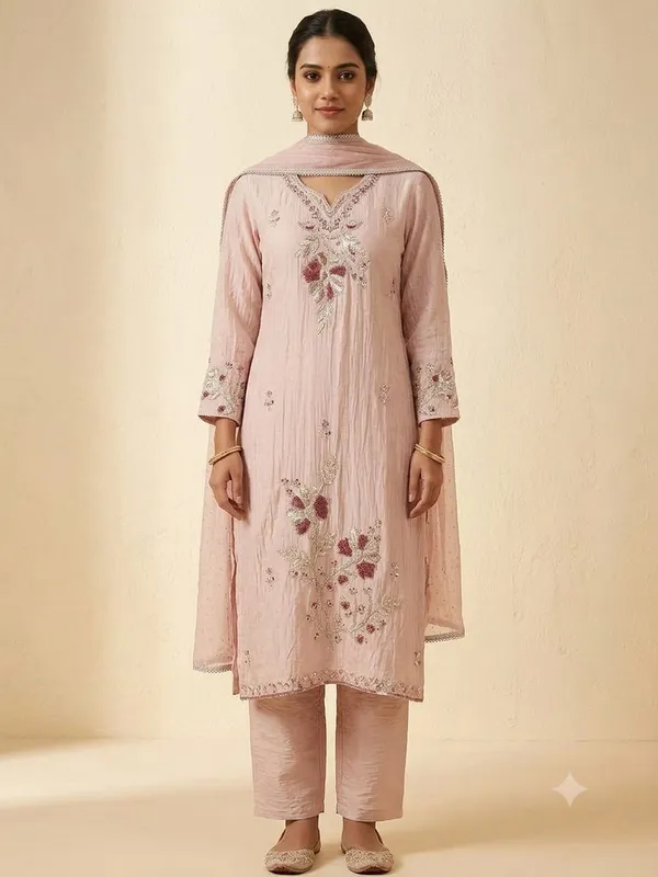 Baby_pink,_butter_silk_,_embroidered_suit,sleeves_embroidered