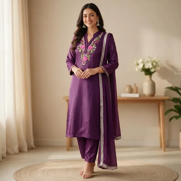 Purple_Embroidered_Kurta_Palazzo_Set_For_Women