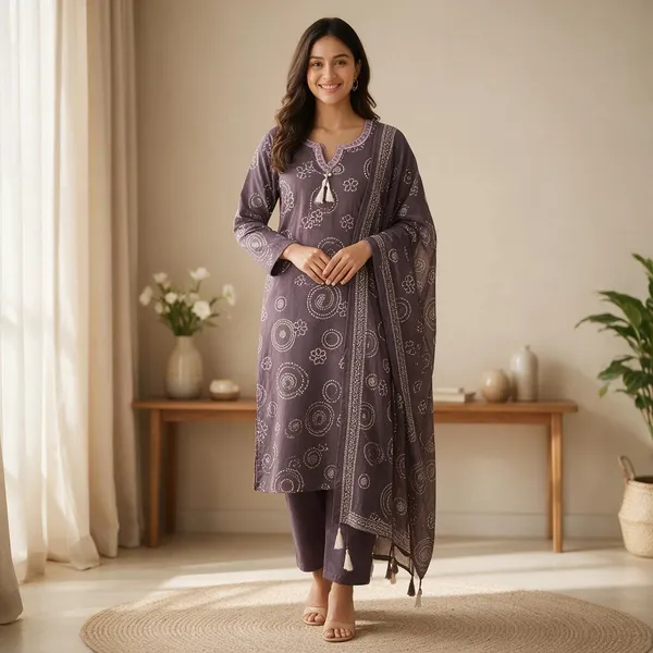 Purple_Cotton_Printed_Kurta_Set_For_Women