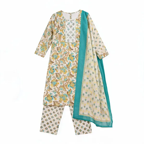 Cream_Cotton_Printed_Straight_Kurta_Set_For_Women