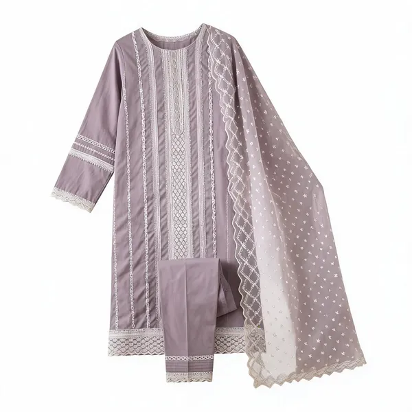 Lavender_Cotton_Embroidered_Straight_Kurta_Set_For_Women