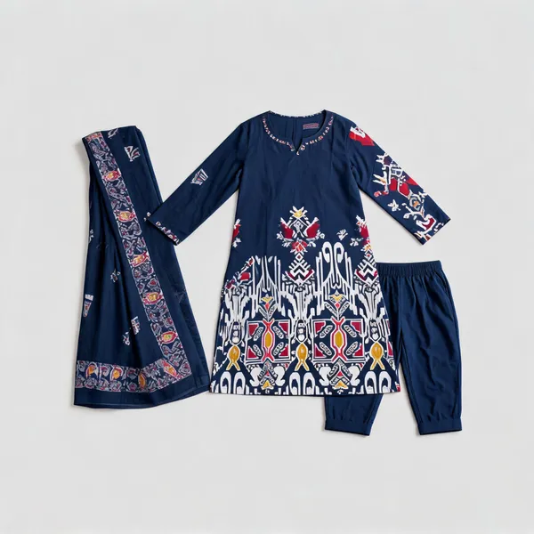 Navy_Cotton_Printed_Straight_Kurta_Set_For_Women