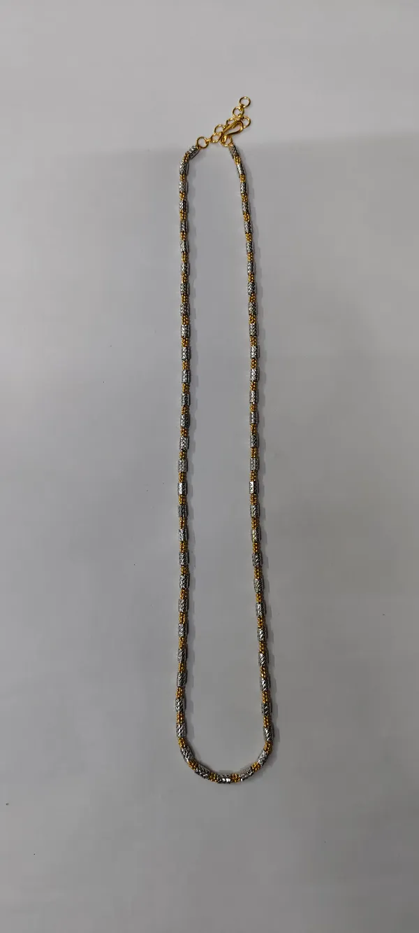 Gold-Tone_Black_Beaded_Chain_Necklace_for_Women