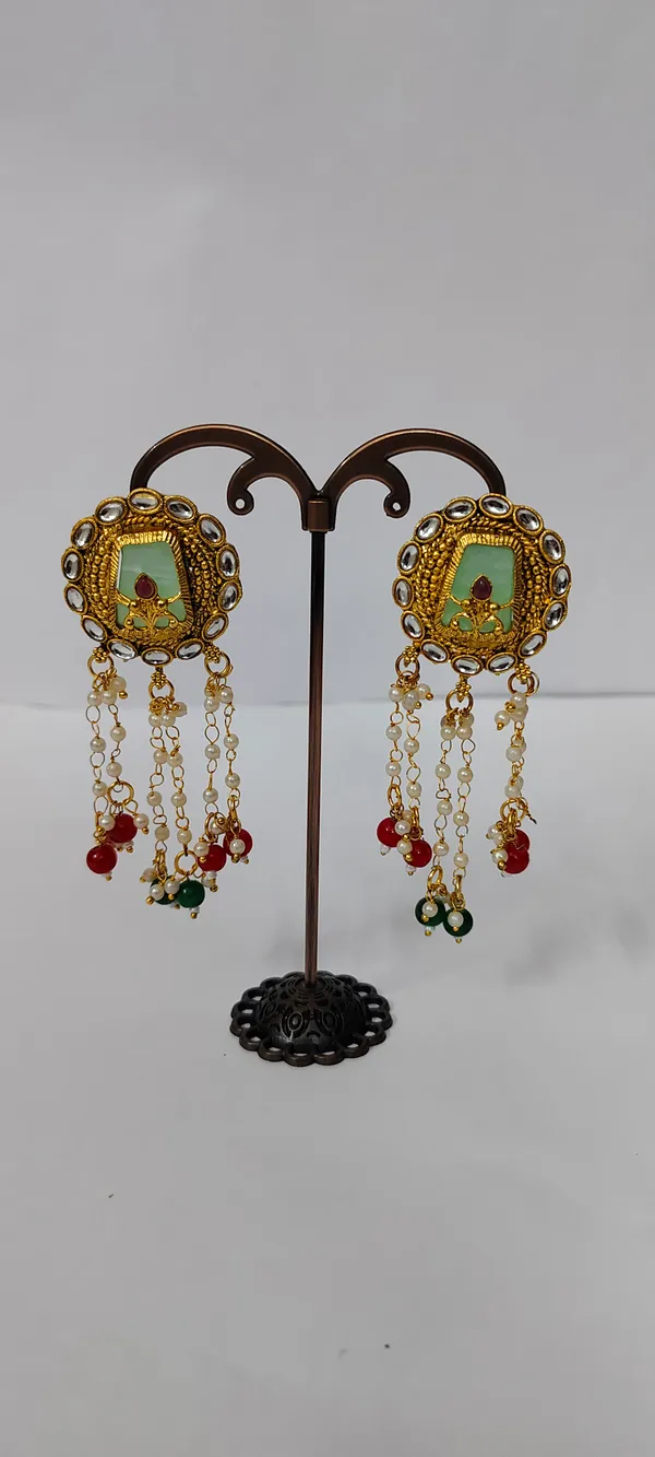 Gold_Tone_Ethnic_Drop_Earrings_for_Women