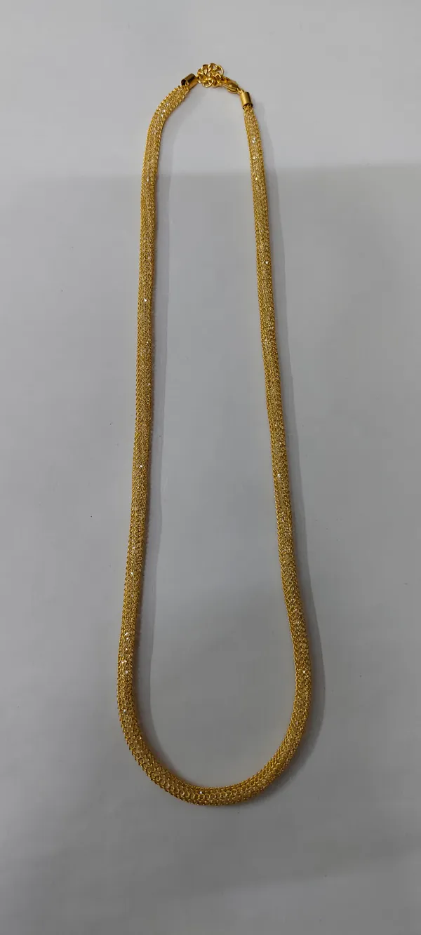 Gold_Tone_Textured_Chain_Necklace_for_Women