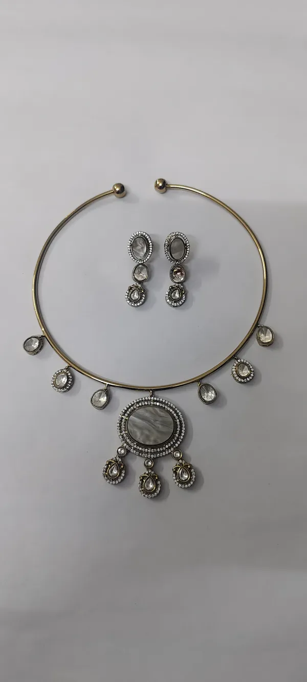 Italian_Gold_Tone_Statement_Necklace_Set_for_Women