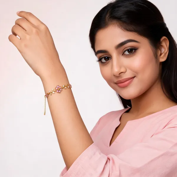 Gold_Tone_Floral_Vine_Armlet_for_Women