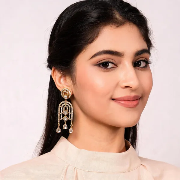Gold_Tone_Crystal_Chandelier_Earrings_for_Women