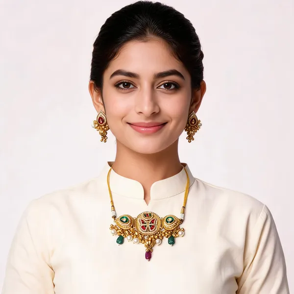 Gold_Tone_Traditional_Necklace_Set_for_Women