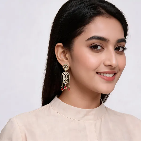 Gold_Tone_Stone_Embellished_Drop_Earrings_for_Women