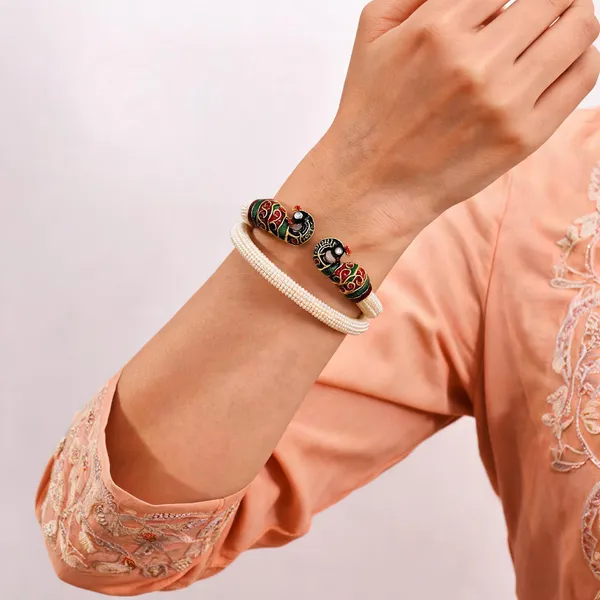 Cream_Beaded_Embellished_Bangles_for_Women