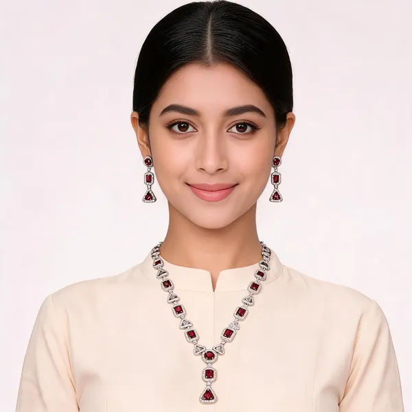 Silver-Toned_Stone_Studded_Necklace_Set_for_Women