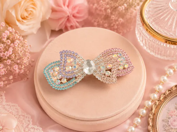 Multicolour_Rhinestone_Bow_Hair_Clip_for_Women