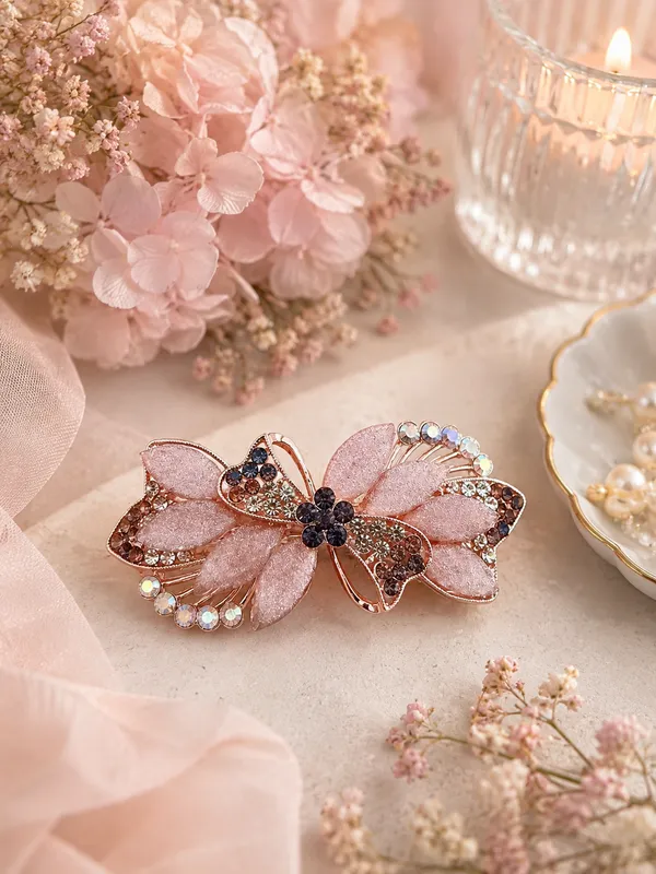 Pink_Embellished_Butterfly_Hair_Clip_for_Women