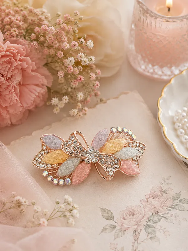 Multicolour_Rhinestone_Floral_Hair_Clip_for_Women