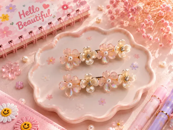 Pink_Floral_Pearl_Hair_Clips_for_Women