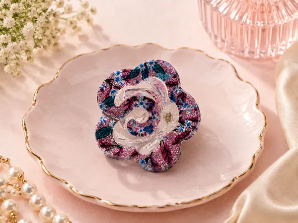 Pink_Glitter_Floral_Hair_Claw_Clip_for_Women