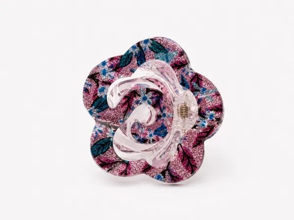 Pink_Glitter_Floral_Hair_Claw_Clip_for_Women