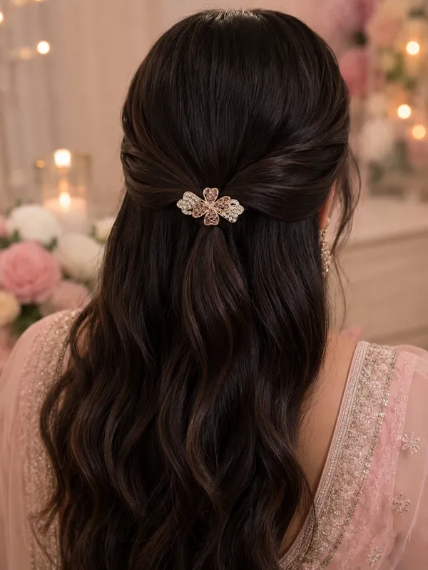 Gold-Tone_Floral_Rhinestone_Hair_Clip_for_Women
