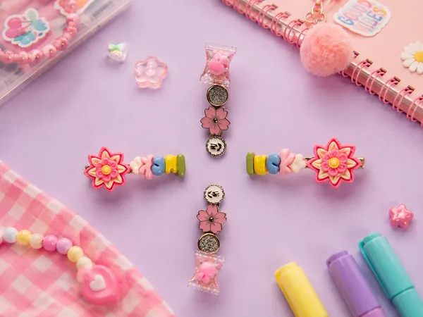 Multicolour_Floral_Hair_Clips_for_Girls