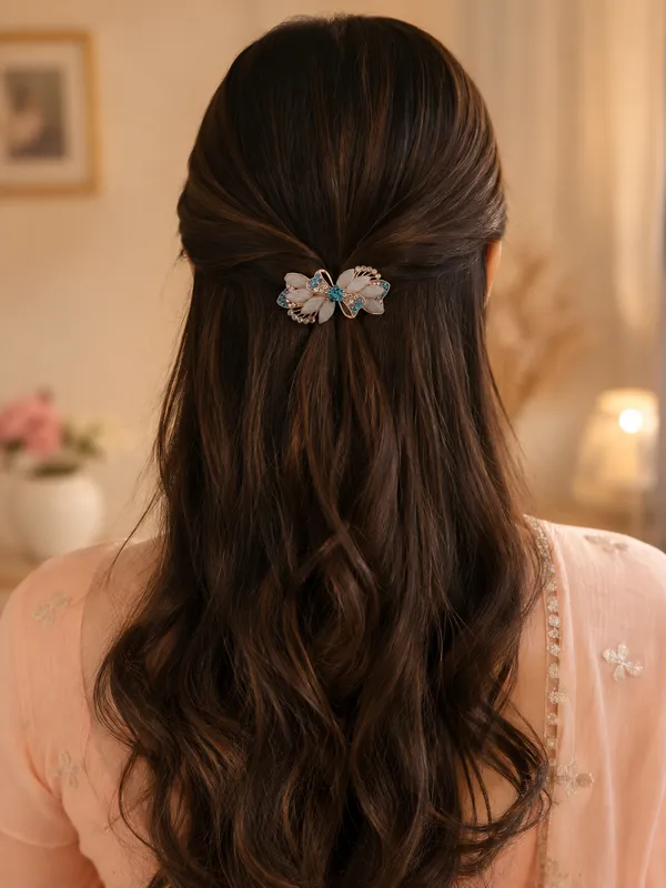 Gold-Tone_Rhinestone_Floral_Bow_Hair_Clip_for_Women