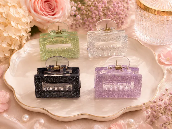 Multicolour_Glitter_Rectangle_Hair_Claw_Clips_Set_for_Women