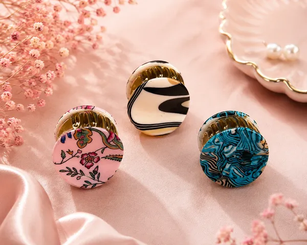 Multicolour_Patterned_Claw_Hair_Clips_For_Women
