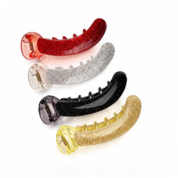 Multicolor_Acrylic_Glitter_Banana_Clip_For_Women
