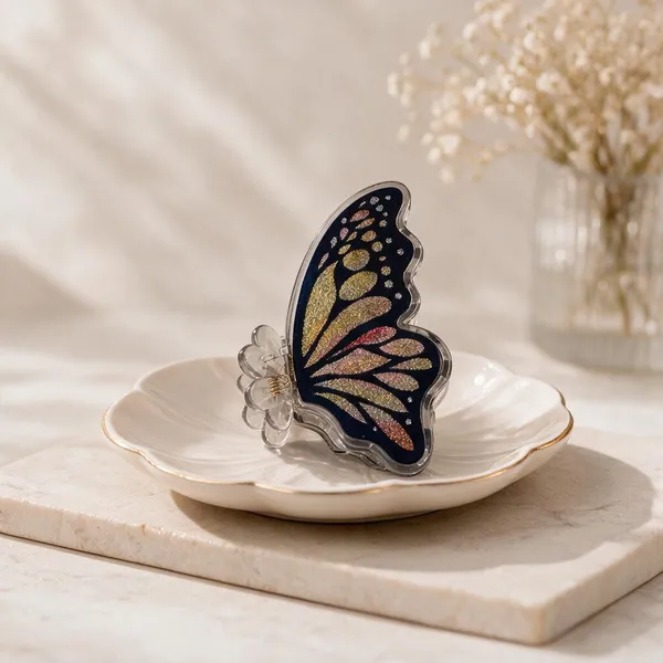 Blue_Acrylic_Butterfly_Catch_Clip_For_Women