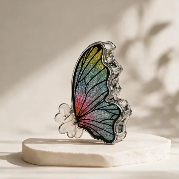 Multicolour_Acrylic_Butterfly_Catch_Clip_For_Women