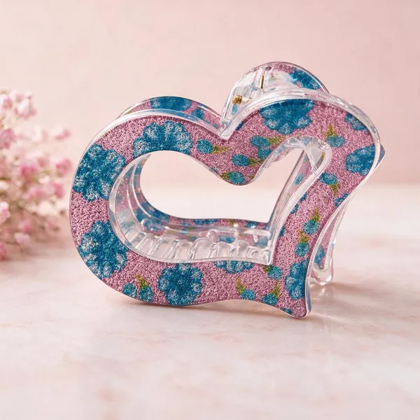 Pink_Acrylic_Floral_Catch_Clip_For_Women