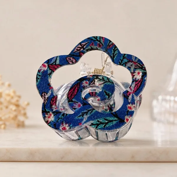 Blue_Acrylic_Floral_Hair_Claw_Clip_For_Women