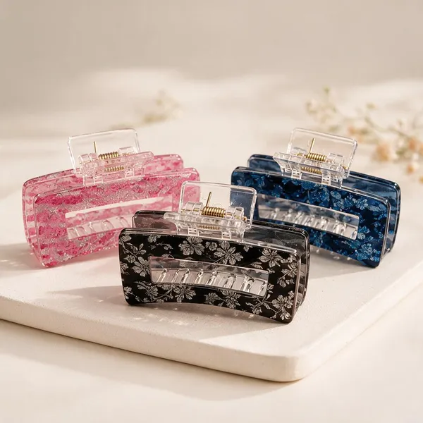 Multicolor_Acrylic_Printed_Hair_Claw_Clips_Set_For_Women