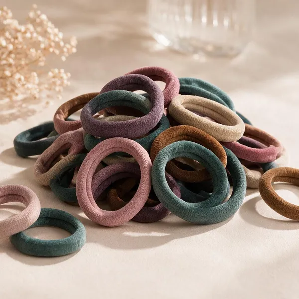 Multicolor_Fabric_Elastic_Hair_Ties_For_Women