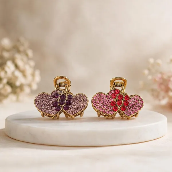 Pink_And_Purple_Butterfly_Rhinestone_Hair_Clips_For_Women