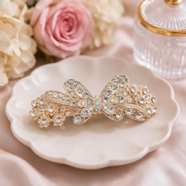 Multicolour_Metal_Crystal_Butterfly_Center_Clip_For_Women