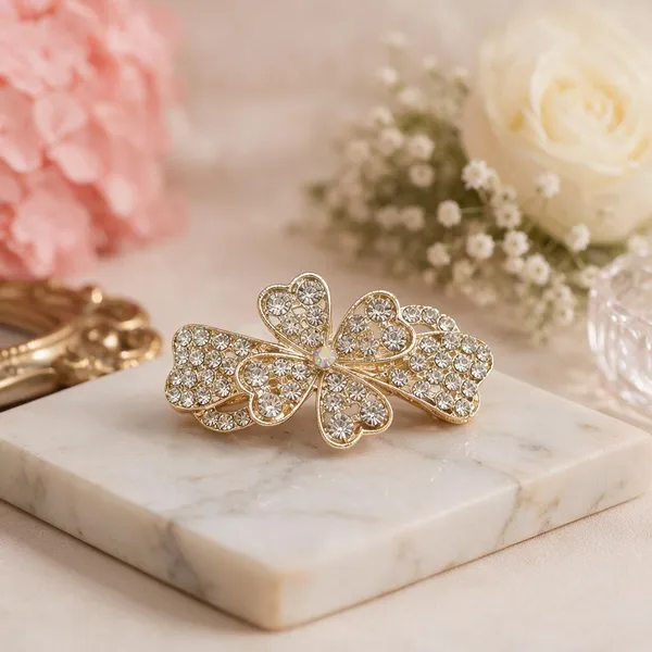 Gold_Tone_Metal_Crystal_Floral_Center_Clip_For_Women