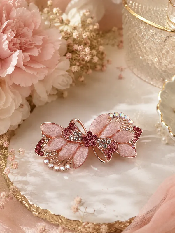Pink_Embellished_Butterfly_Hair_Clip_for_Women