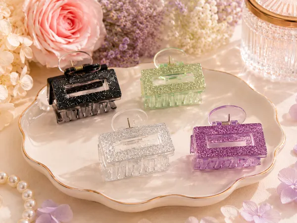 Multicolour_Glitter_Rectangle_Hair_Claw_Clips_Set_for_Women